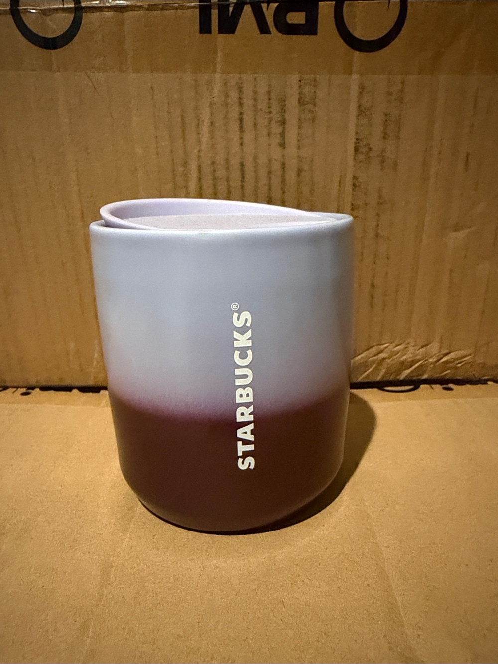Starbucks Lavender to Plum Ombre Ceramic Tumbler